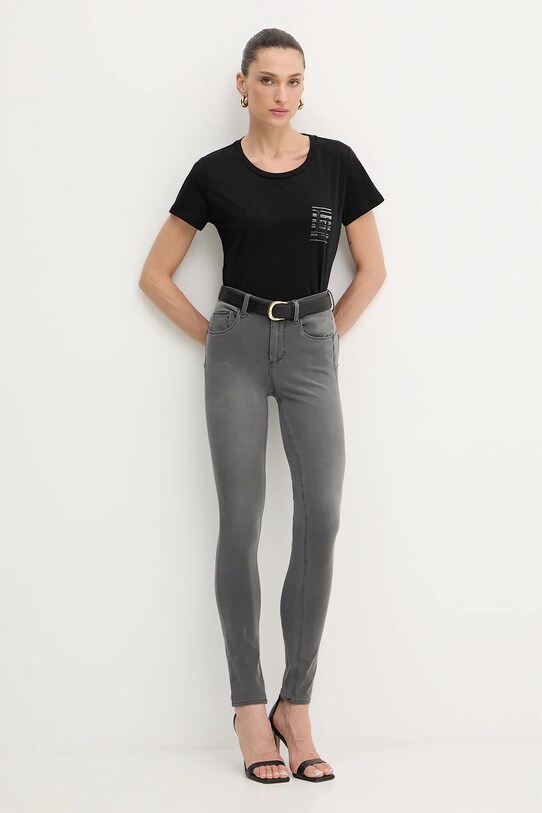 Liu Jo t-shirt bawełniany TF5287.JS923 czarny AW25