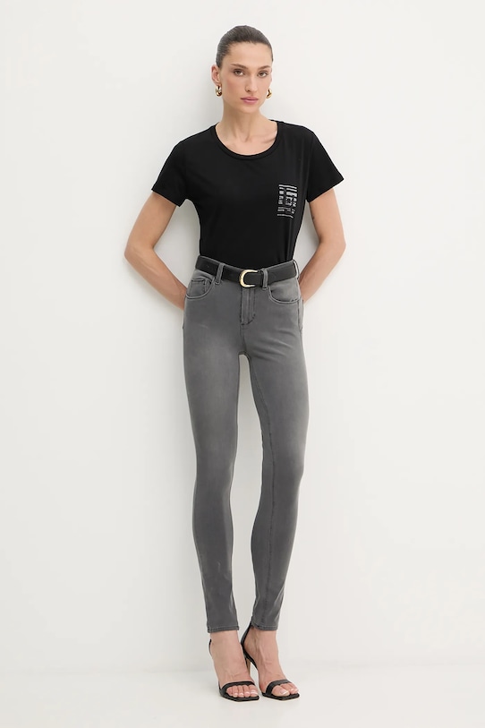 Bavlněné tričko Liu Jo TF5287.JS923 černá AW25