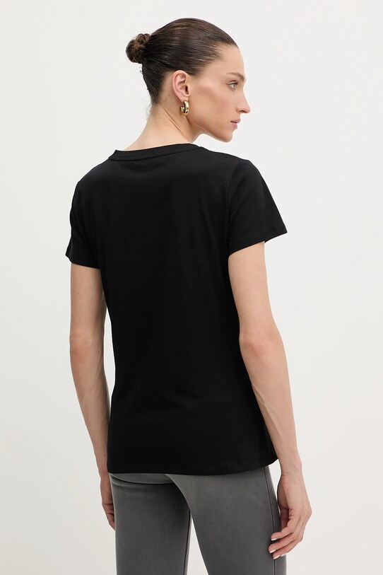 Odzież Liu Jo t-shirt bawełniany TF5287.JS923 czarny