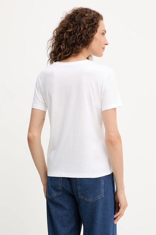 Oblečenie Bavlnené tričko Ermanno Scervino 57TL012EE2R biela