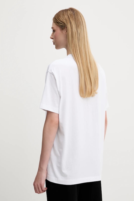 Oblečení Bavlněné tričko Abercrombie & Fitch KI157.5346.100 bílá