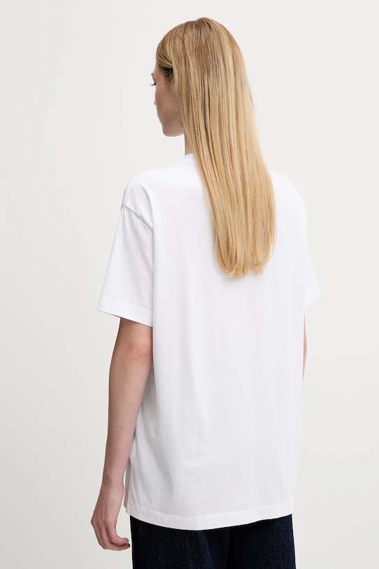 Îmbrăcăminte Abercrombie & Fitch tricou din bumbac KI157.5386.100 alb