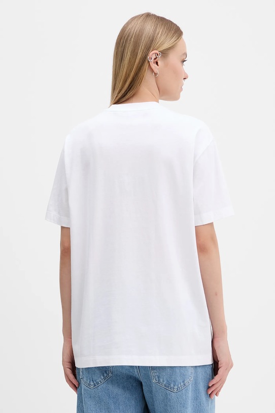 Ρούχα Βαμβακερό μπλουζάκι Abercrombie & Fitch KI157.5396.100 λευκό