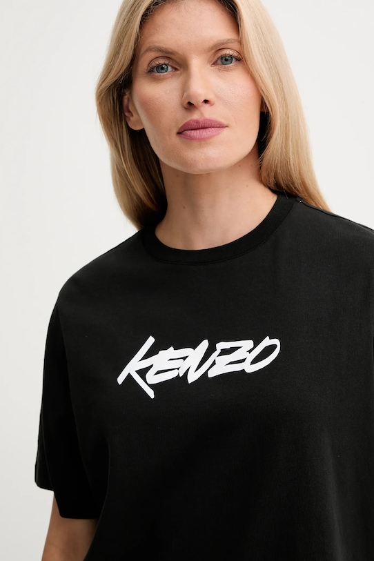 Bavlněné tričko Kenzo Kenzo x Futura černá FF62TS5544SG