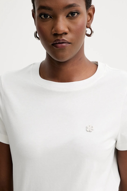 Kenzo t-shirt bawełniany biały FF62TS2584SO
