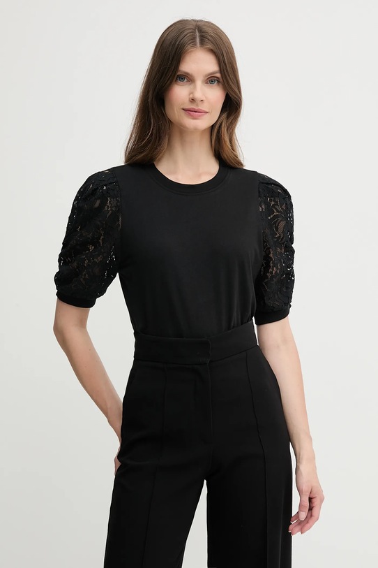 Μπλουζάκι Dkny κανονικό μαύρο DJ5T1475