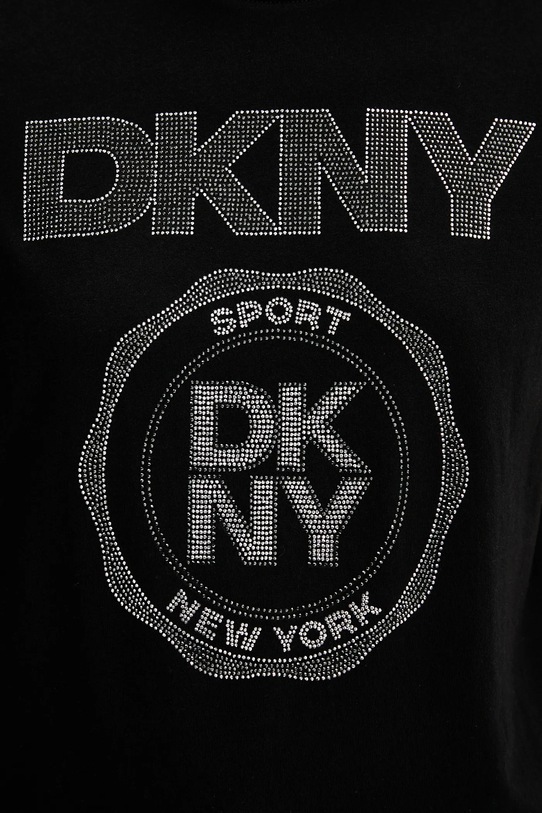 Dkny t-shirt bawełniany DP5T1366 czarny