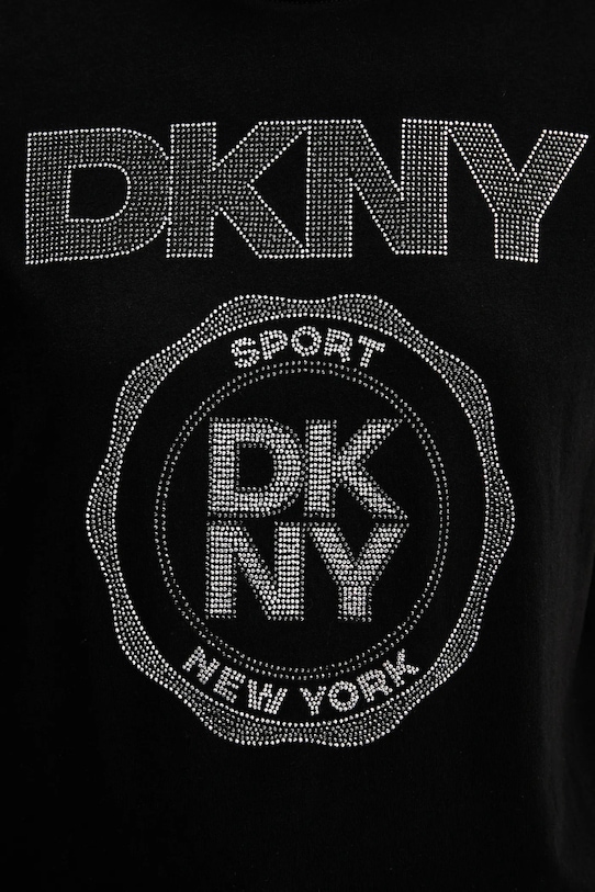 Dkny t-shirt bawełniany DP5T1366 czarny