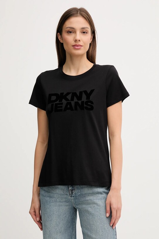 Dkny tricou print negru DJ4T1265