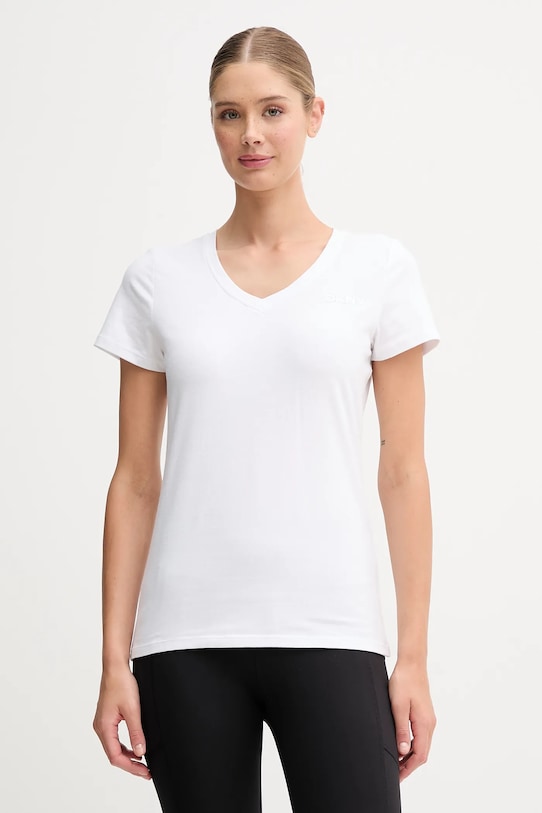 Dkny t-shirt z elastanem biały DP5T1335
