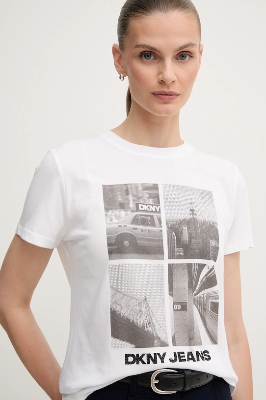 Dkny t-shirt biały DJ5T1526
