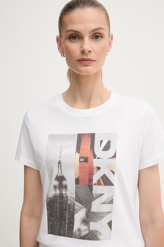 Μπλουζάκι Dkny λευκό DJ5T1547