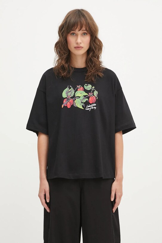Carhartt WIP t-shirt bawełniany W' S/S Cream Of The Crop nadruk czarny I035244.89XX