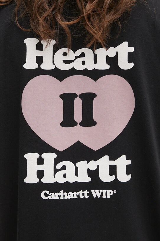 Carhartt WIP t-shirt bawełniany W' S/S Heart II Hartt I035259.89XX czarny