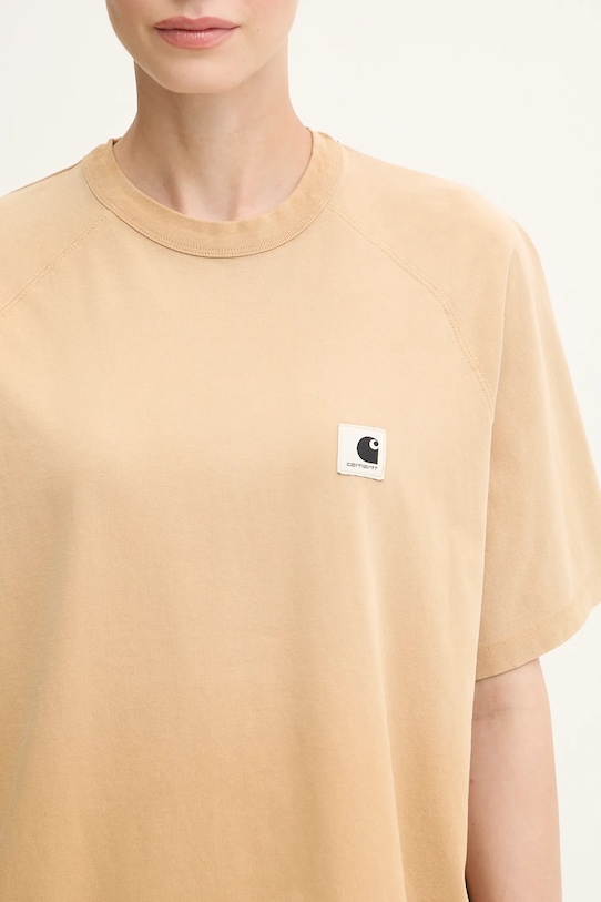 Carhartt WIP cotton t-shirt W’ S/S Hudson brown I035138.07E5F