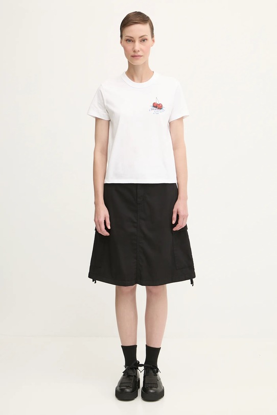 Carhartt WIP t-shirt bawełniany W' S/S Jake Garcia I035258.02XX biały