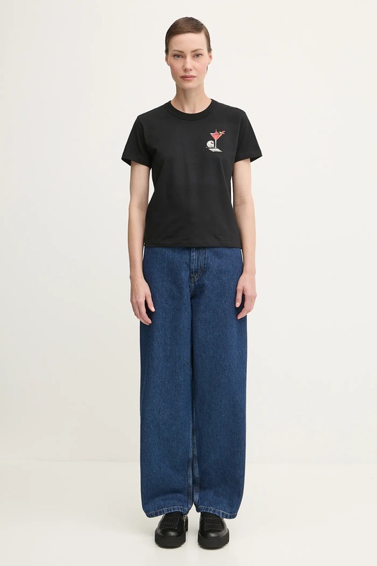 Carhartt WIP t-shirt bawełniany W' S/S Jake Garcia I035258.89XX czarny