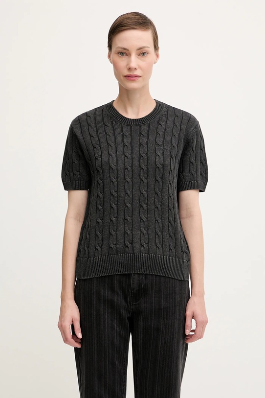 Бавовняний светр Carhartt WIP W' Carter Knit гладкий чорний I035181.89GD