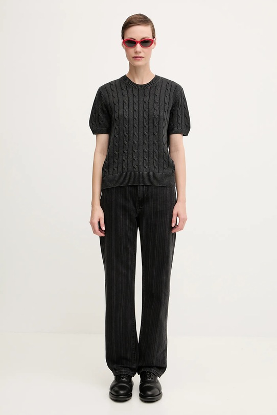 Бавовняний светр Carhartt WIP W' Carter Knit I035181.89GD чорний