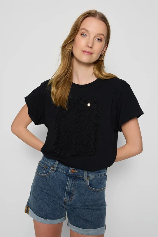 Bizuu t-shirt MIRADO MIRADO.CZARNY czarny AW25