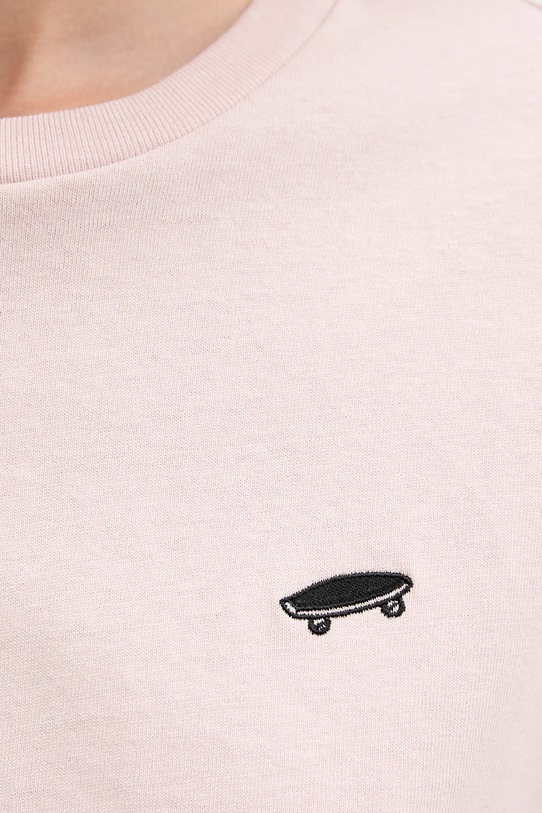 Vans t-shirt bawełniany VN000P5QO3N1 różowy
