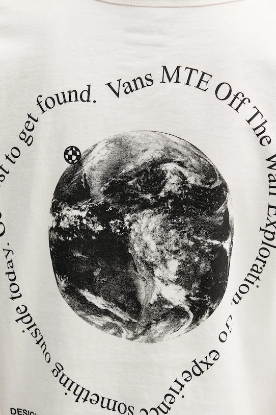 Vans t-shirt bawełniany VN000PKAC9F1 beżowy