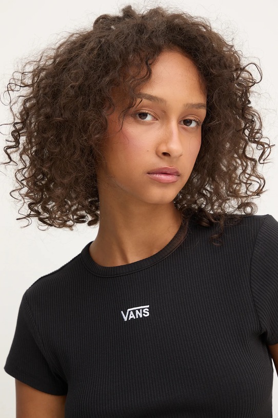 Μπλουζάκι Vans μαύρο VN000RD1BLK1