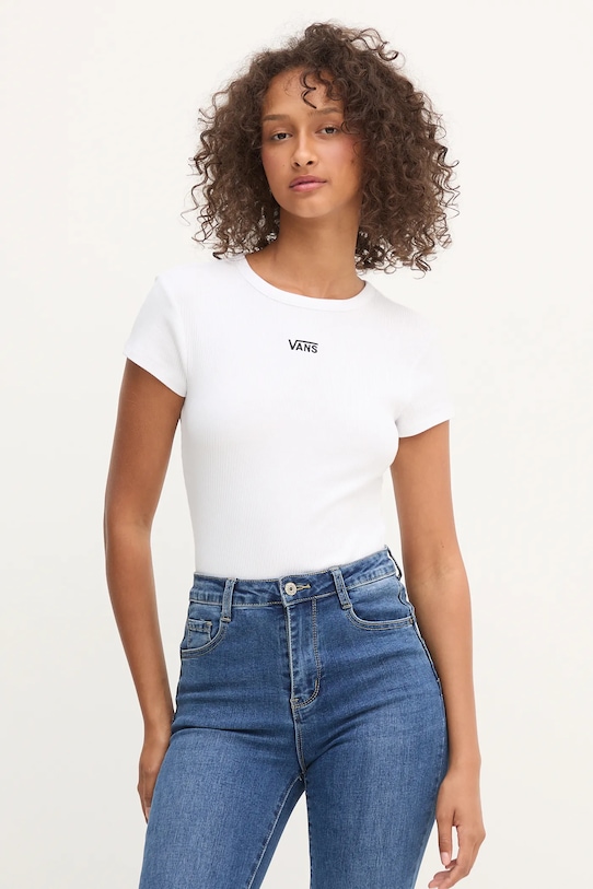 Tričko Vans nášivka biela VN000RD1WHT1