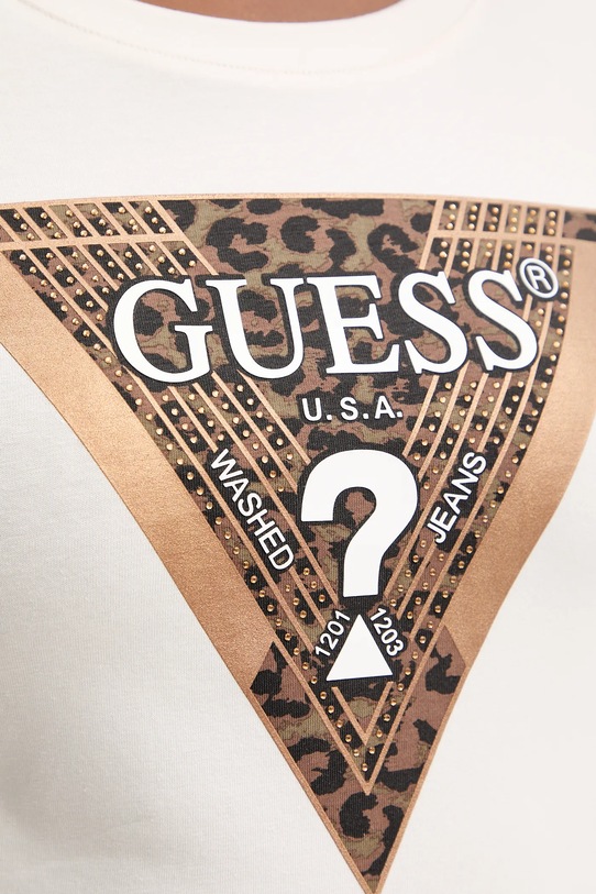Guess camicia a maniche lunghe LEO W5BI75.J1314 beige