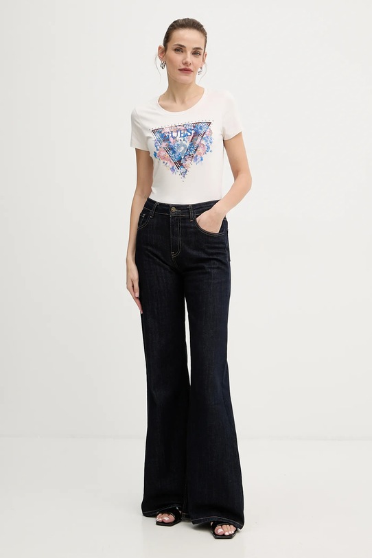 Guess t-shirt W5BI29.J1314 beżowy NC25