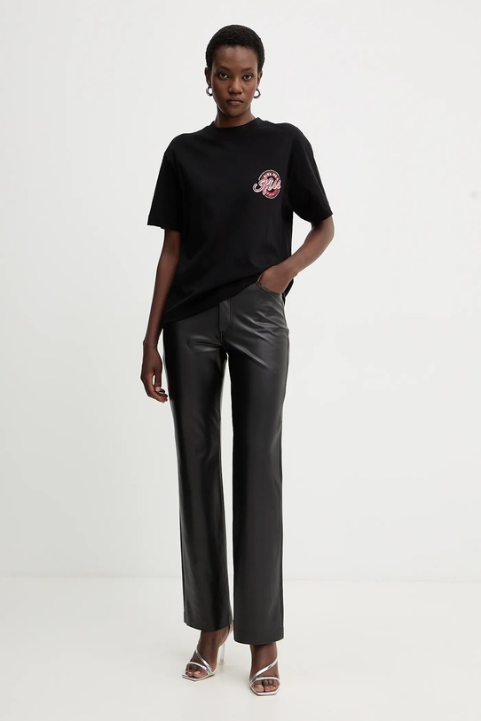 Guess t-shirt bawełniany W5BI22.I3Z14 czarny AW25