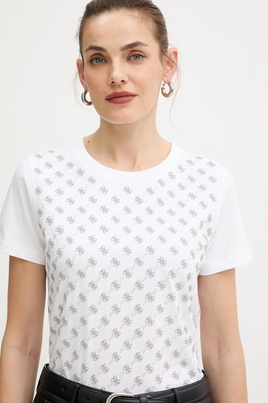 Guess t-shirt bawełniany biały W5BI21.I3Z14