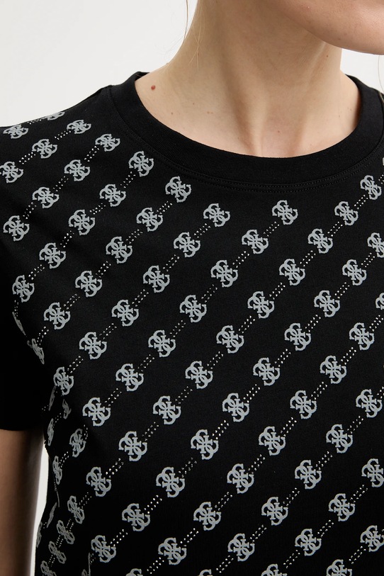 Guess t-shirt bawełniany W5BI21.I3Z14 czarny