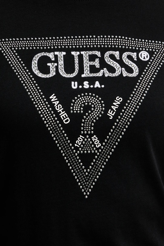 Guess t-shirt bawełniany W5BI18.I3Z14 czarny