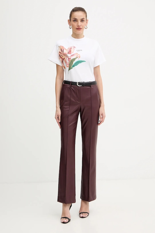 Bavlnené tričko Guess LILY W5BI16.I3Z14 biela AW25