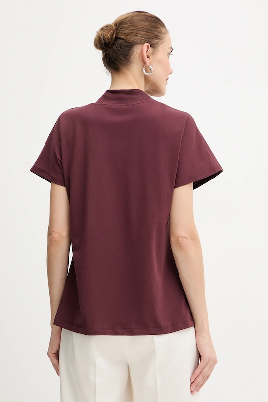 Odzież Guess t-shirt bawełniany LILY W5BI16.I3Z14 bordowy