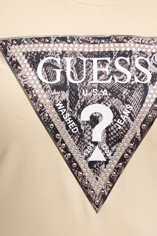 Guess t-shirt W5BI15.J1314 beżowy