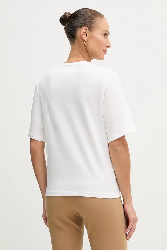 Odzież Sisley t-shirt bawełniany 3I1XL107Y biały