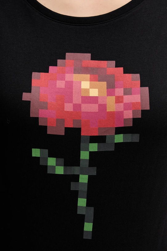 Sisley t-shirt bawełniany 3I1XL107Z czarny