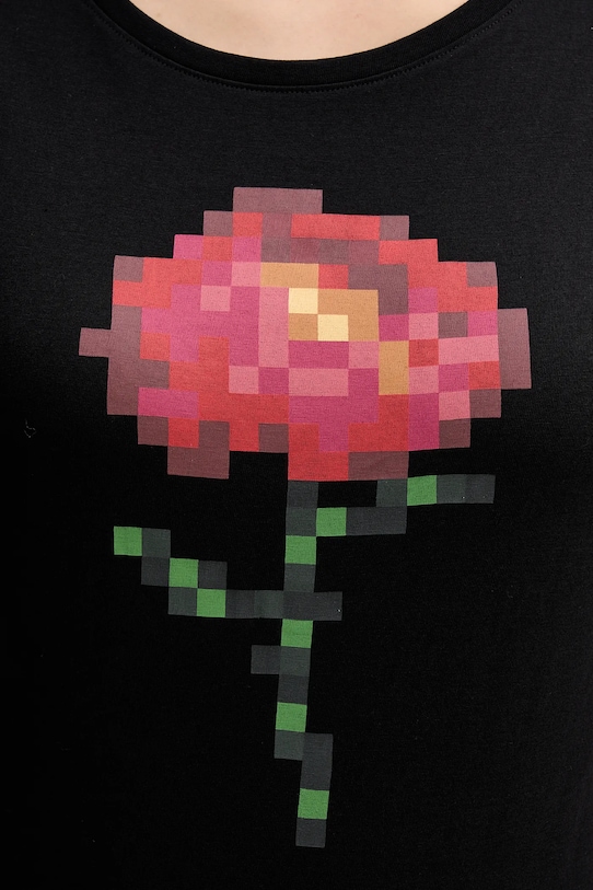 Sisley t-shirt bawełniany 3I1XL107Z czarny