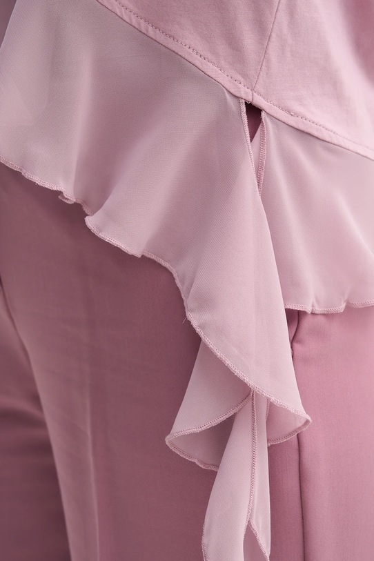 Sisley t-shirt bawełniany 3WHCL107U różowy