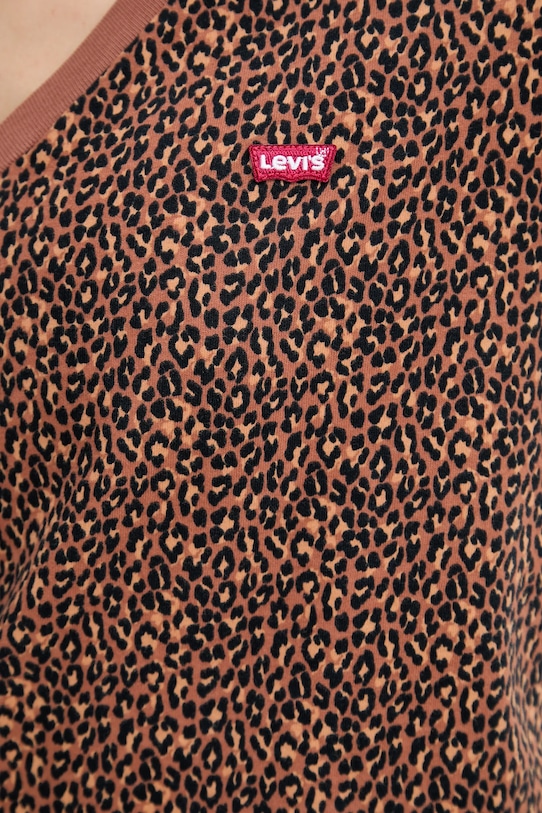 Levi's tricou din bumbac A3170.0050 maro