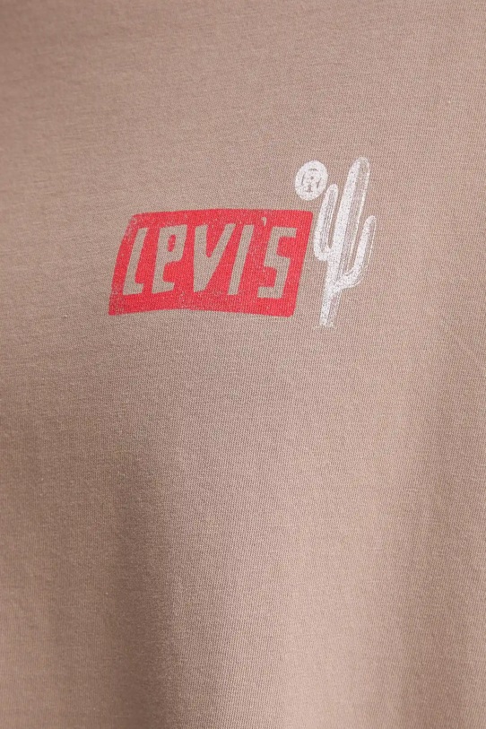 Levi's t-shirt bawełniany 000G4.0017 brązowy