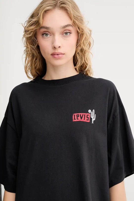 Levi's t-shirt bawełniany czarny 000G4.0020