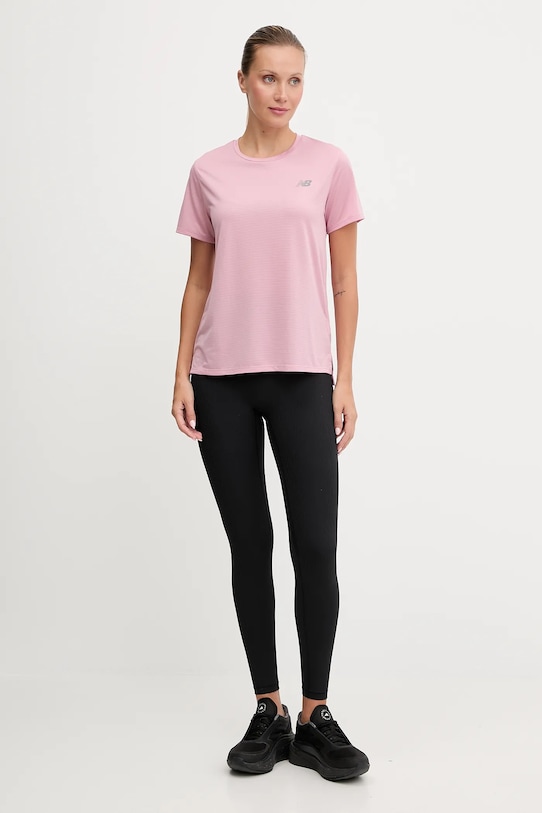 Tréningové tričko New Balance WT41222PTF ružová AW25