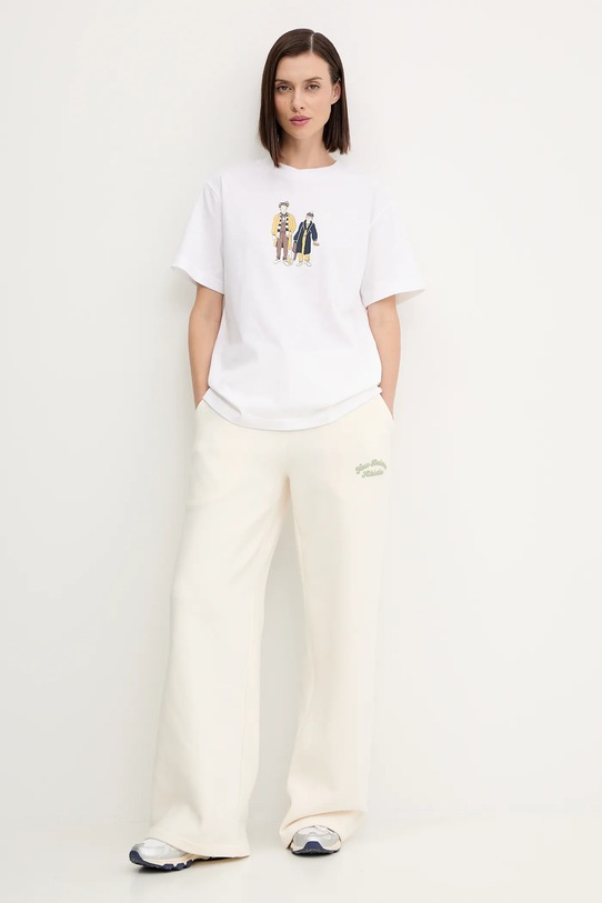 New Balance t-shirt bawełniany WT53926WT biały AW25