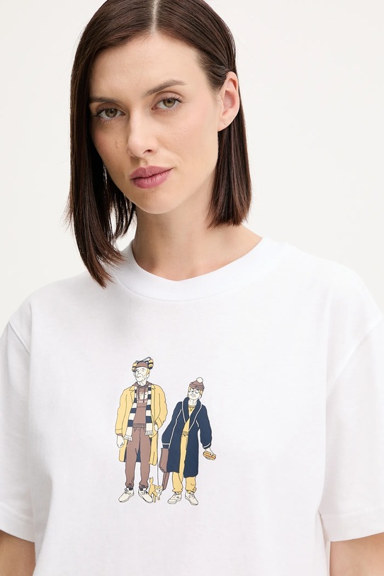 New Balance t-shirt bawełniany biały WT53926WT