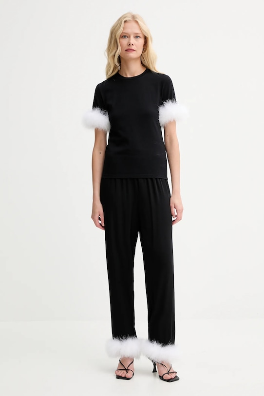 The Sleeper tricou SLTS08P002F negru AW25