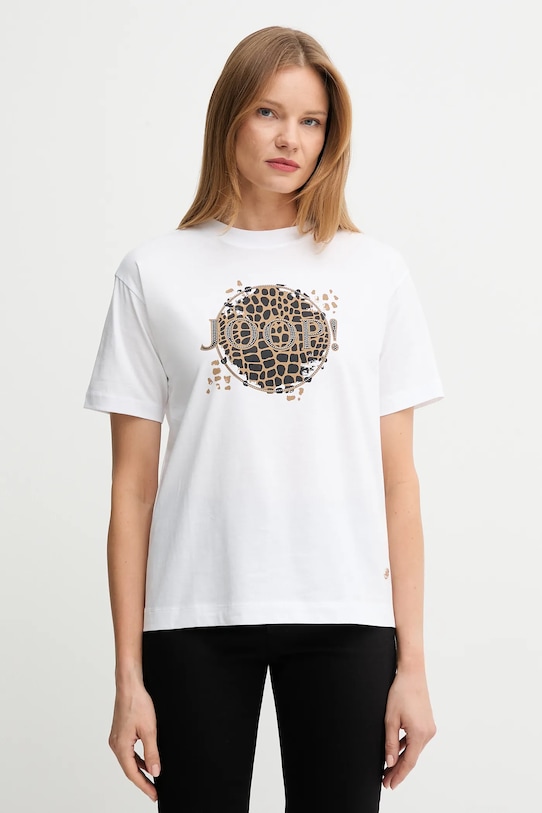 Joop! tricou din bumbac imprimeu alb 30048383