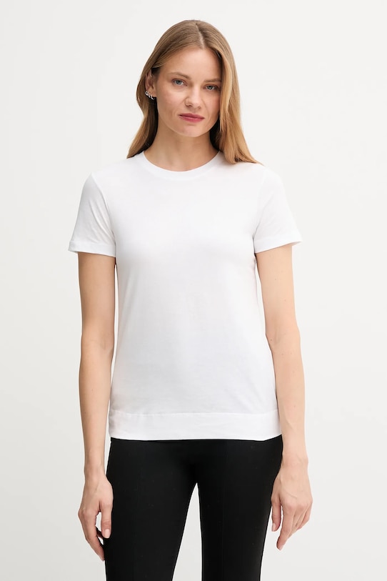 Joop! t-shirt bawełniany aplikacja biały 30049367